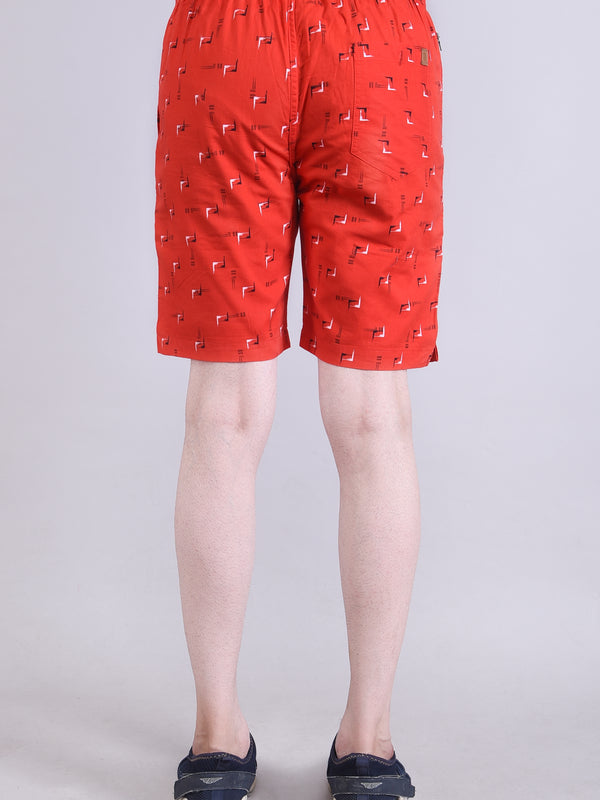 Men’s Premium Boxer Printed Boxer Shorts  – Red