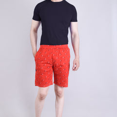 Men’s Premium Boxer Printed Boxer Shorts  – Red