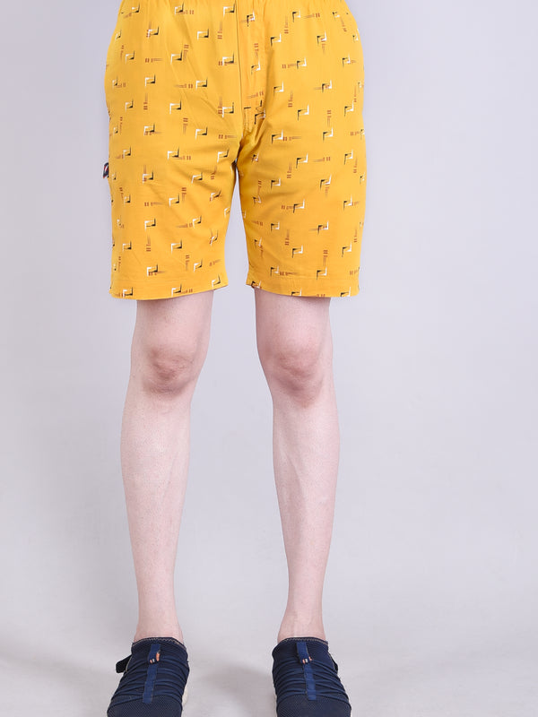 Men’s Premium Boxer Printed Boxer Shorts – Yellow