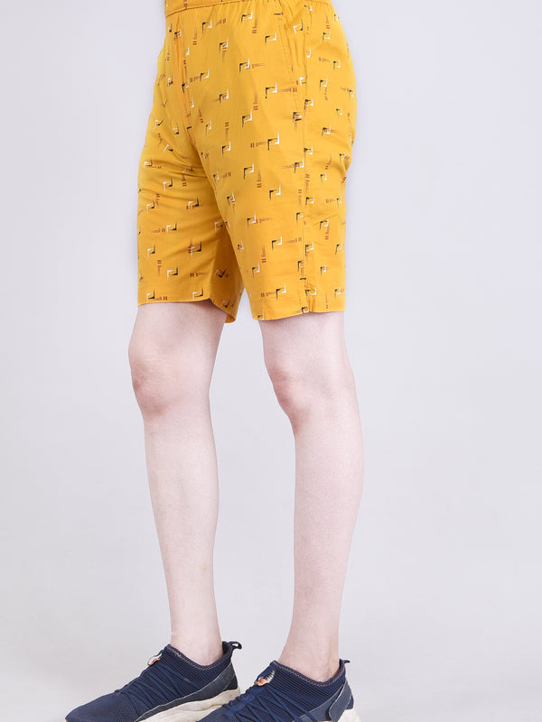Men’s Premium Boxer Printed Boxer Shorts – Yellow