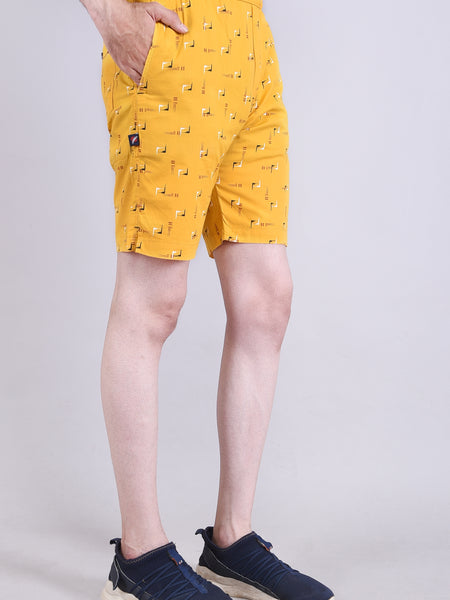 Men’s Premium Boxer Printed Boxer Shorts – Yellow