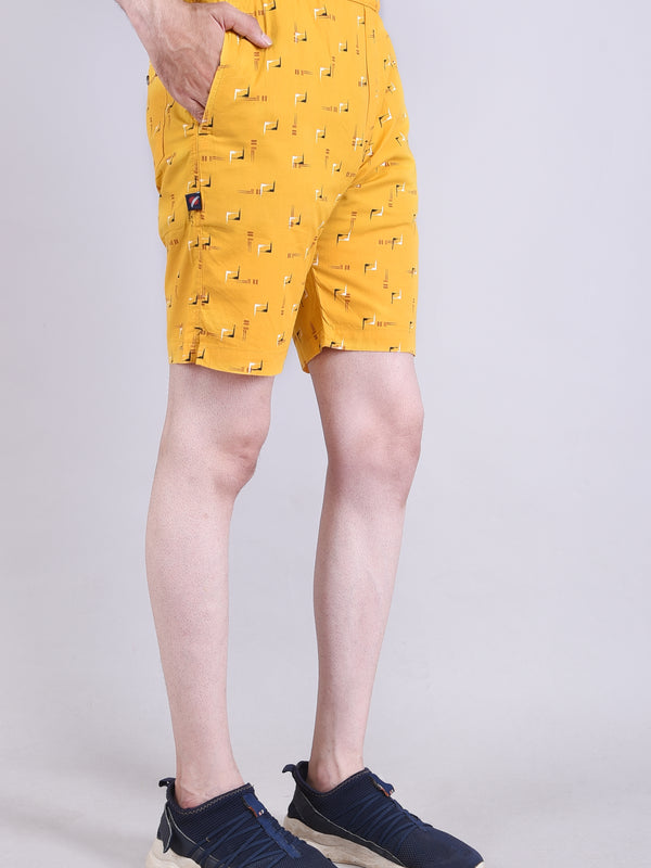 Men’s Premium Boxer Printed Boxer Shorts – Yellow