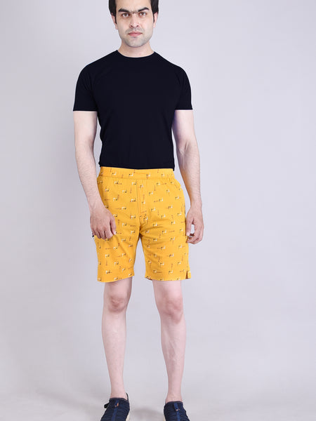 Men’s Premium Boxer Printed Boxer Shorts – Yellow