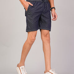 Men’s Premium Twill  Black Printed Boxer Shorts – Dark Gray 02