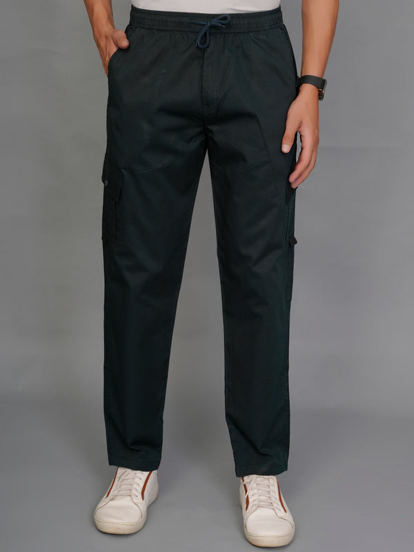 Men’s Solid Slim-Fit Cargo Pants