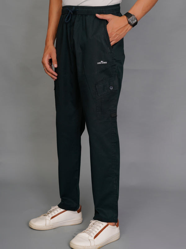 Men’s Solid Slim-Fit Cargo Pants