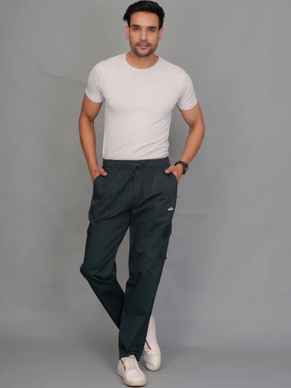 Men’s Solid Slim-Fit Cargo Pants