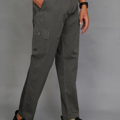 Men’s Solid Slim-Fit Cargo Pants