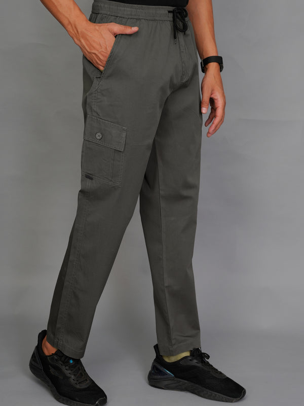 Men’s Solid Slim-Fit Cargo Pants