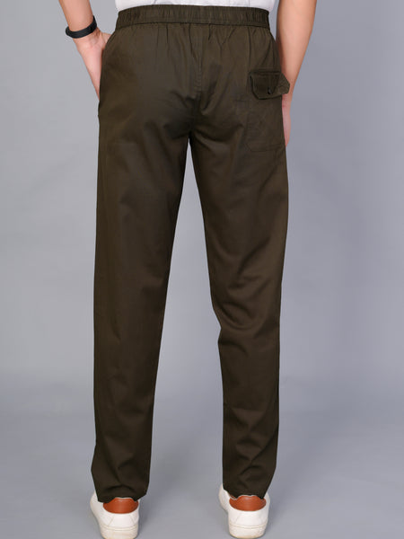 Men’s Premium Track Pants Comfort-Fit Athletic Trousers – DARK GREEN