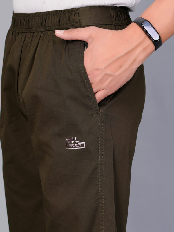 Men’s Premium Track Pants Comfort-Fit Athletic Trousers – DARK GREEN