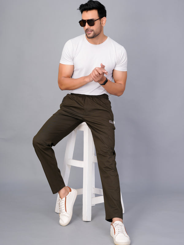 Men’s Premium Track Pants Comfort-Fit Athletic Trousers – DARK GREEN