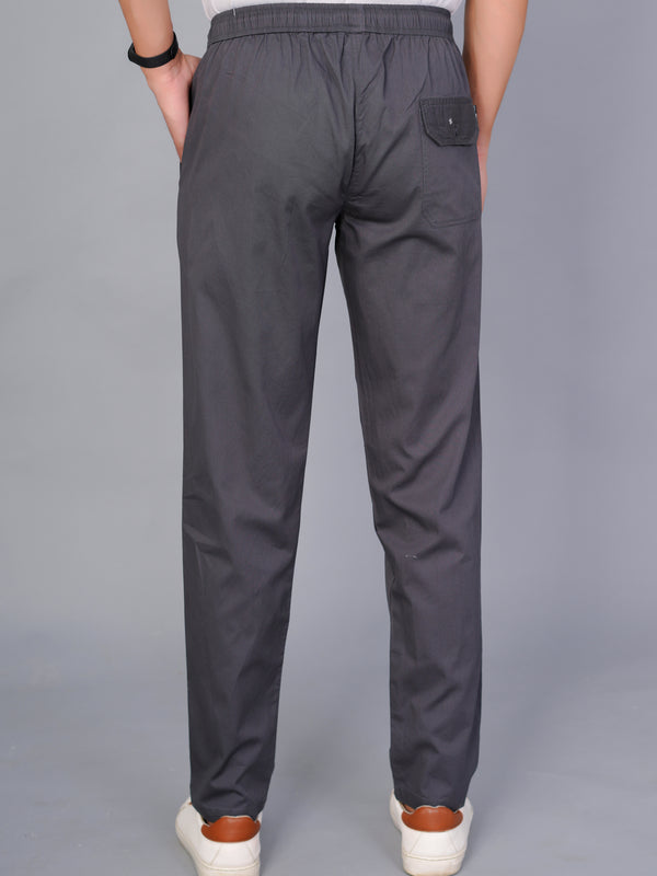 Men’s Premium Track Pants Comfort-Fit Athletic Trousers – DARK GRAY