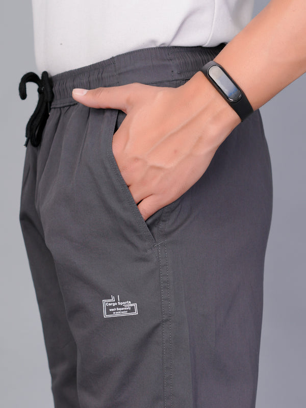 Men’s Premium Track Pants Comfort-Fit Athletic Trousers – DARK GRAY