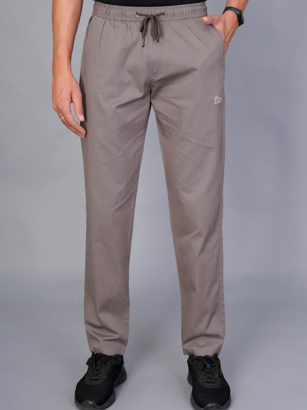 Men’s Premium Track Pants Comfort-Fit Athletic Trousers – Gray