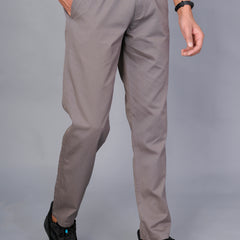 Men’s Premium Track Pants Comfort-Fit Athletic Trousers – Gray