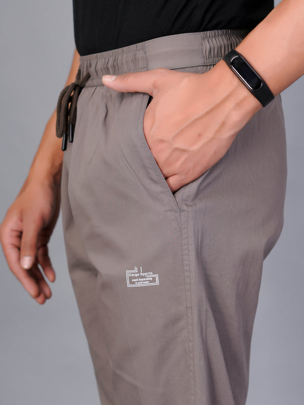 Men’s Premium Track Pants Comfort-Fit Athletic Trousers – Gray