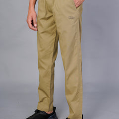 Men’s Premium Track Pants Comfort-Fit Athletic Trousers – Khaki