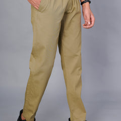 Men’s Premium Track Pants Comfort-Fit Athletic Trousers – Khaki