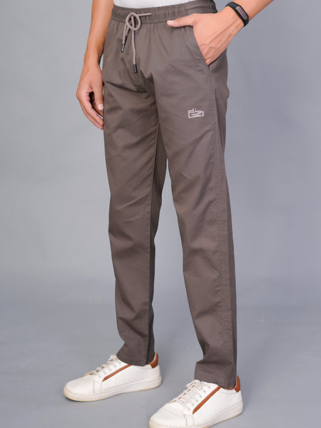 Men’s Premium Track Pants Comfort-Fit Athletic Trousers – Light Brown