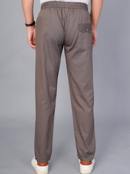 Men’s Premium Track Pants Comfort-Fit Athletic Trousers – Light Brown