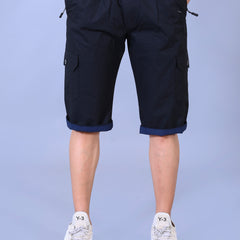 Men’s Premium Twill Cargo Capri Shorts - Black