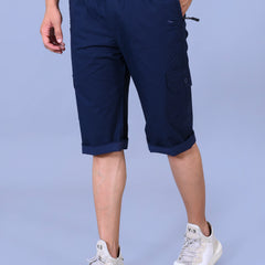 Men’s Premium Twill Cargo Capri Shorts - Blue