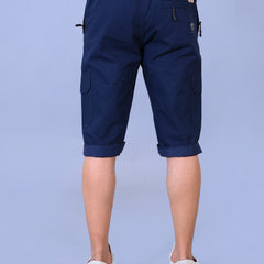 Men’s Premium Twill Cargo Capri Shorts - Blue