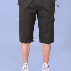 Men’s Premium Twill Cargo Capri Shorts - Dark Green