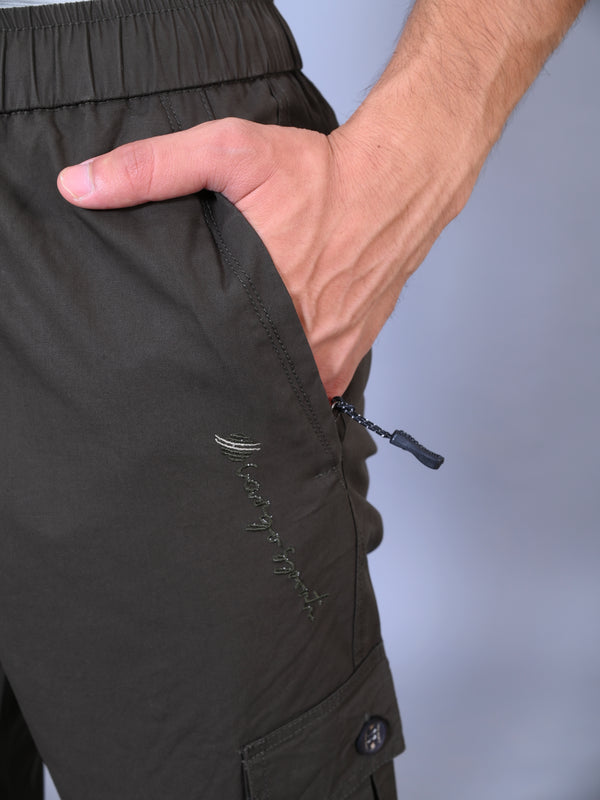 Men’s Premium Twill Cargo Capri Shorts - Dark Green