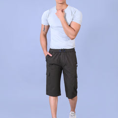 Men’s Premium Twill Cargo Capri Shorts - Dark Green