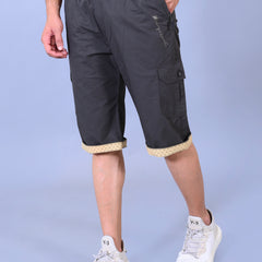 Men’s Premium Twill Cargo Capri Shorts - Dark Gray