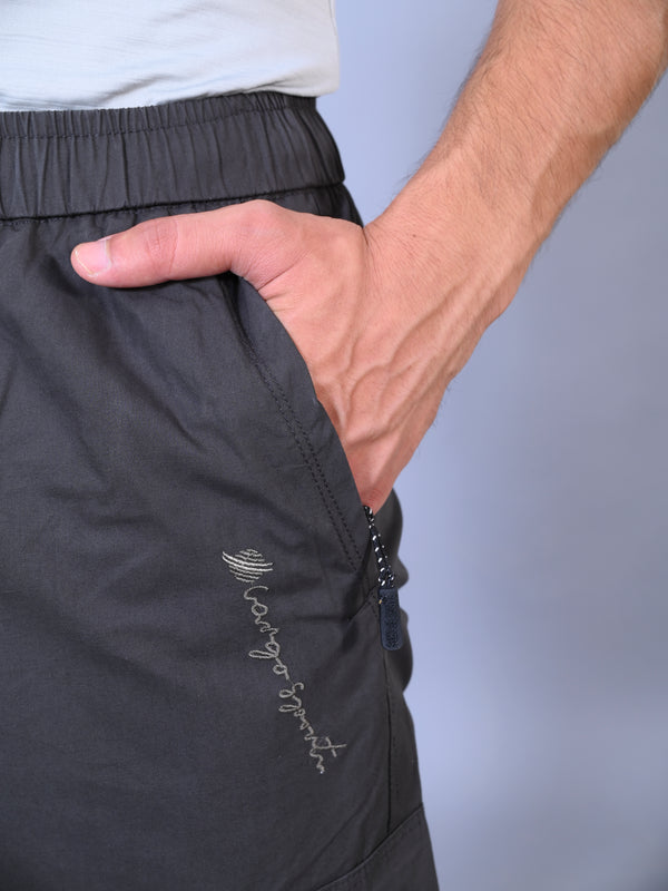 Men’s Premium Twill Cargo Capri Shorts - Dark Gray