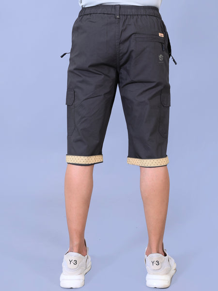 Men’s Premium Twill Cargo Capri Shorts - Dark Gray