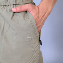 Men’s Premium Twill Cargo Capri Shorts  - Light Green