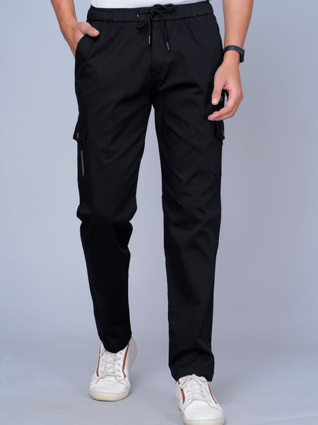 Men’s Black Cargo Jogger Pants