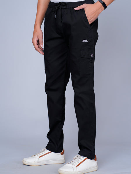 Men’s Black Cargo Jogger Pants