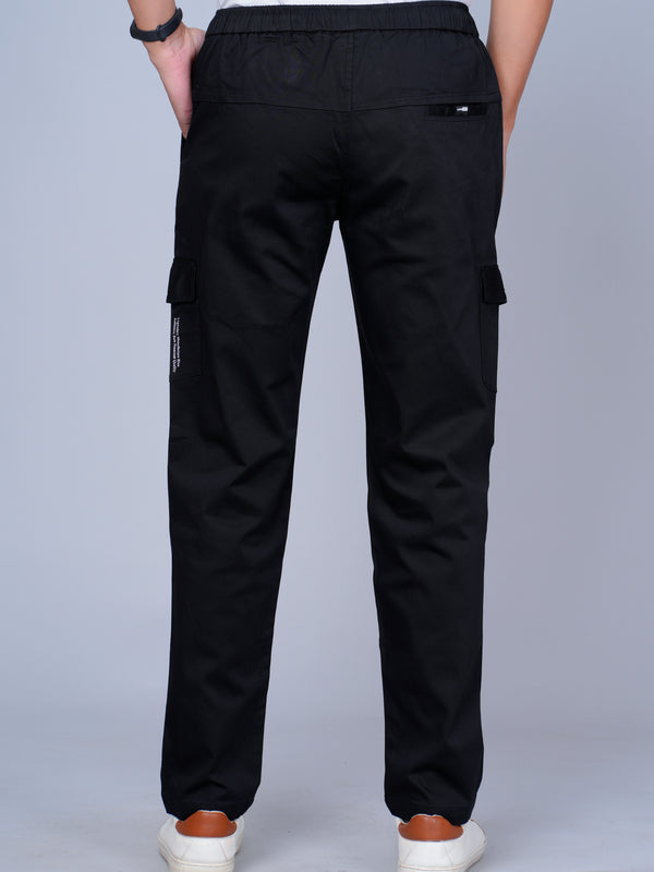 Men’s Black Cargo Jogger Pants