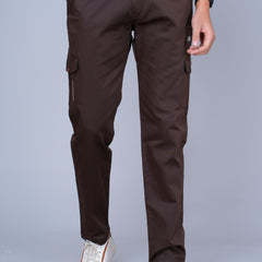 Men’s Brown Cargo Jogger Pants