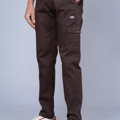 Men’s Brown Cargo Jogger Pants