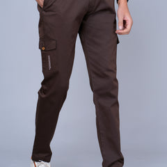 Men’s Brown Cargo Jogger Pants
