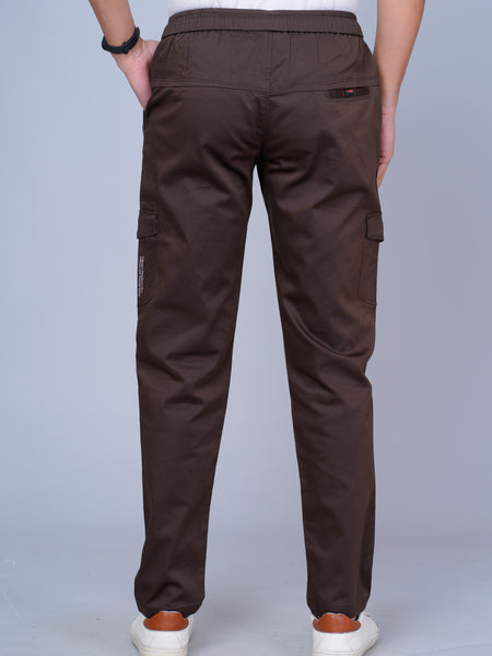 Men’s Brown Cargo Jogger Pants