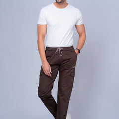 Men’s Brown Cargo Jogger Pants