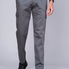 Men’s Dark Gray Cargo Jogger Pants