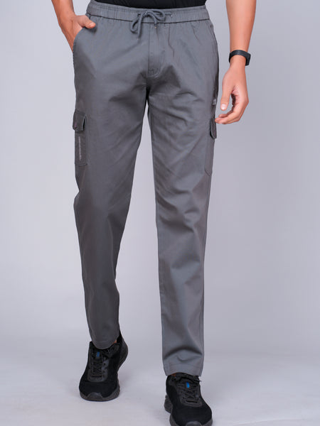 Men’s Dark Gray Cargo Jogger Pants
