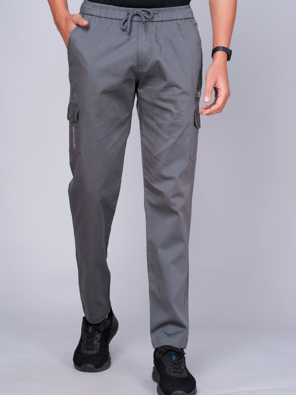 Men’s Dark Gray Cargo Jogger Pants