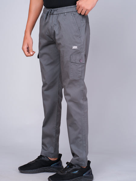 Men’s Dark Gray Cargo Jogger Pants
