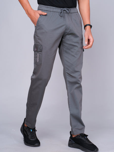 Men’s Dark Gray Cargo Jogger Pants