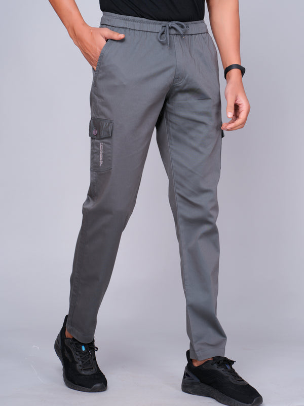 Men’s Dark Gray Cargo Jogger Pants