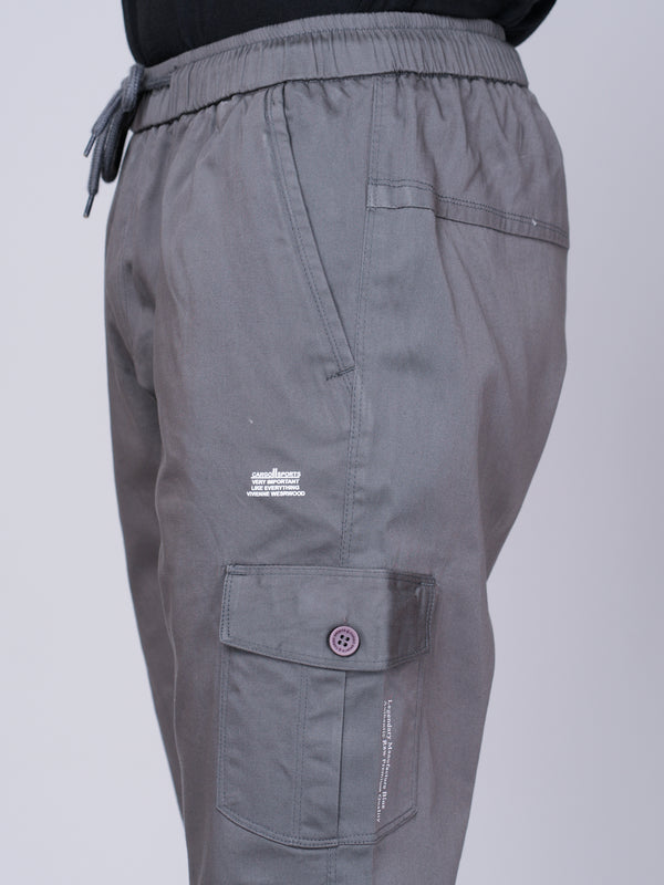 Men’s Dark Gray Cargo Jogger Pants